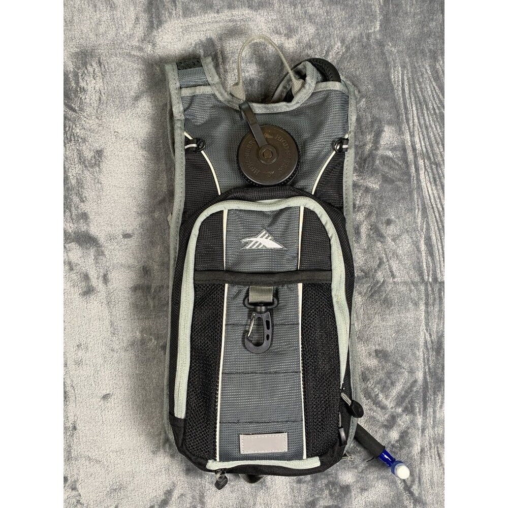 High Sierra Air Mesh Back Hydration Black & Gray Hiking Carry Padded Backpack